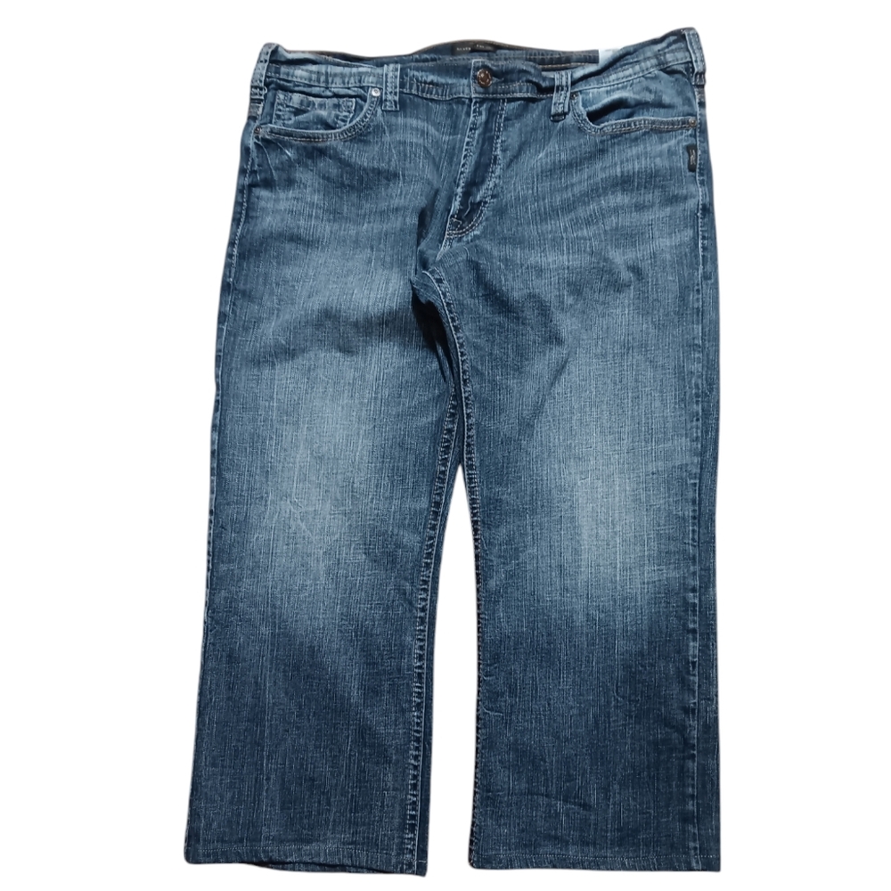 SILVER MENS 38×26 DENIM BLUE JEANS.